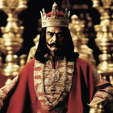 The antagonist in the movie is portrayed as a heavy-handed ruler who abuses his power to oppress the people.