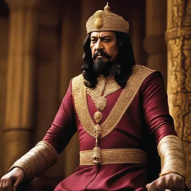 The antagonist in the movie is portrayed as a heavy-handed ruler who abuses his power to oppress the people.