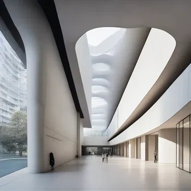 The oppressive and heavy-handed design of the building gives visitors an uneasy feeling of being constantly watched.