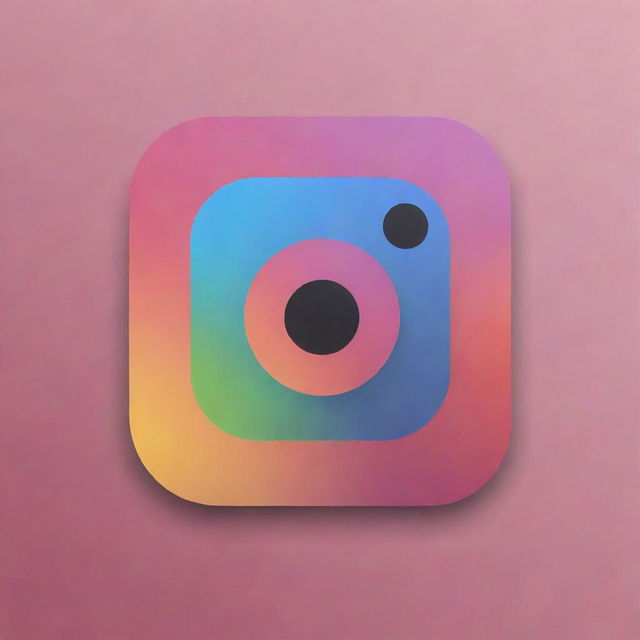 Create an artistic and minimalist graphic design for a social media platform, specifically Instagram. Include the Instagram logo and incorporate a unique aesthetic that represents creativity and connectivity.