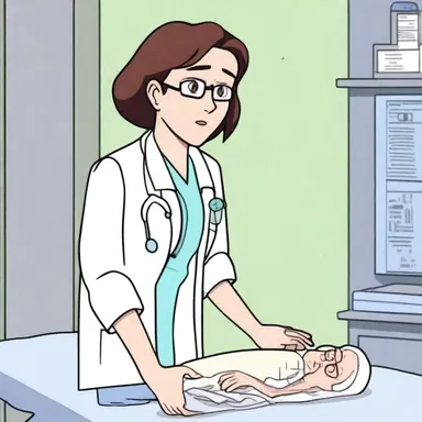 In the animated series, one of the characters suffers from nephritis and seeks medical attention.