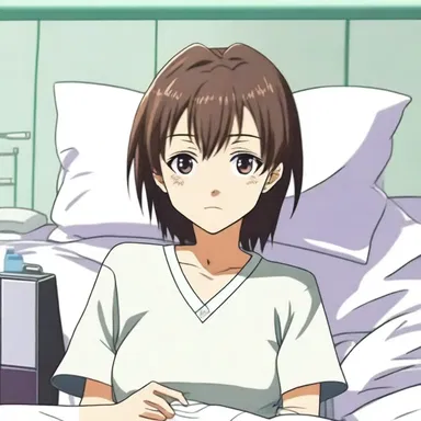 In the popular anime show, the protagonist's mother is diagnosed with nephritis and undergoes treatment.