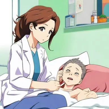 In the popular anime show, the protagonist's mother is diagnosed with nephritis and undergoes treatment.