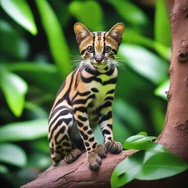 In Mayan mythology, the margay was believed to be a sacred creature that had the power to bring good fortune.