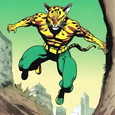 The superhero comic featured a character with the agility and stealth of a margay, known as 'Margay Man'.