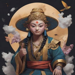 Create an imaginative fan art honorifying UDAO, combining different art forms such as visual art and memes. The artwork must encapsulate the mission and values of UDAO.