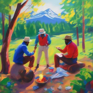 The painter portrayed the campmate in a vibrant and lively way, capturing their shared experiences.