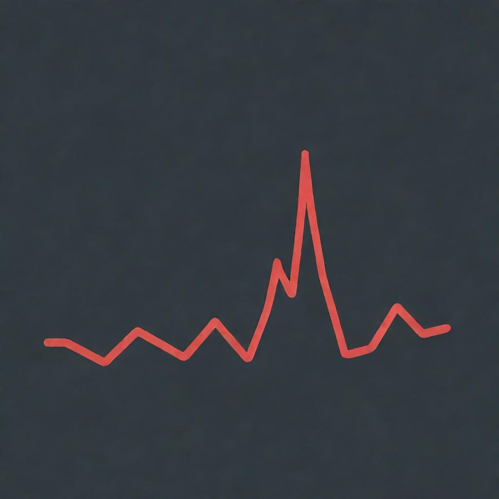 A visual of an up-and-down trend graph. The line starts low, peaks in the middle, then dips, demonstrating a fluctuating trend.