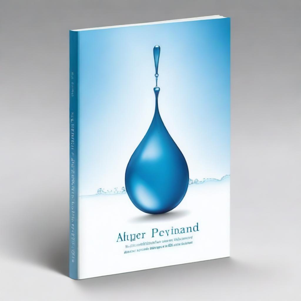 A high-quality, digitally rendered book cover portraying the theme of water purification