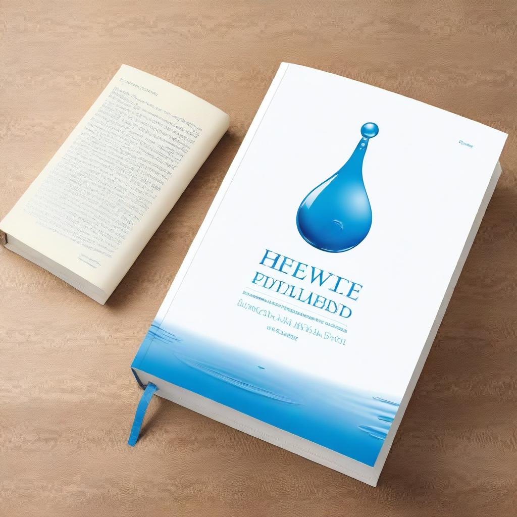 A high-quality, digitally rendered book cover portraying the theme of water purification