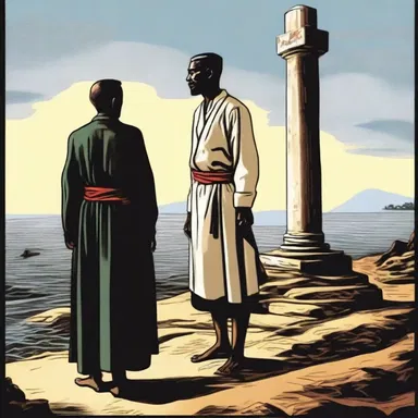 In the classic novel, the author illustrates the contrasting fates of two characters, where one is persecuted and the other is not, highlighting the theme of suffering caused by persecution.