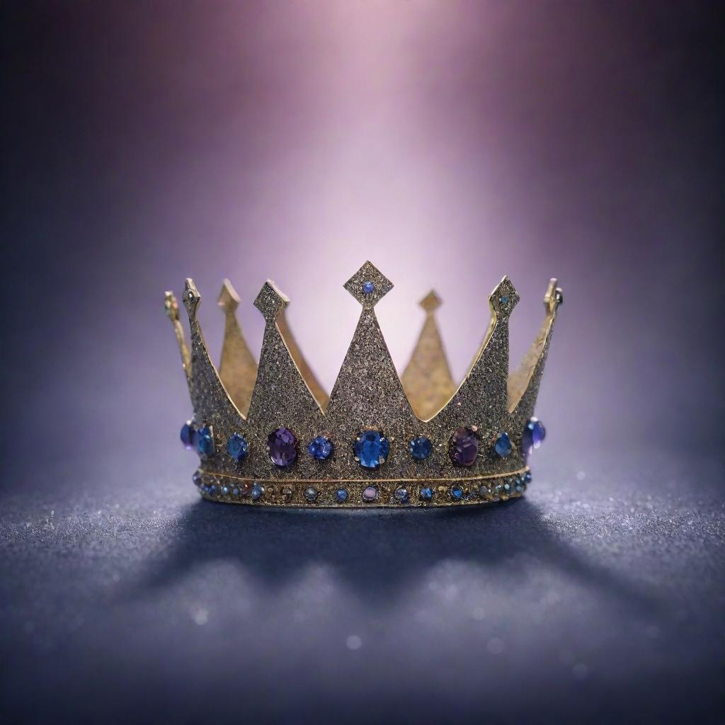 An animated image of a mystical background featuring a mystical crown as the centerpiece