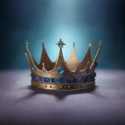 An animated image of a mystical background featuring a mystical crown as the centerpiece