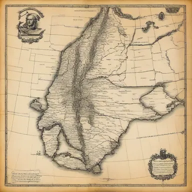 The blotchy map showed the territories conquered during the Revolutionary War.