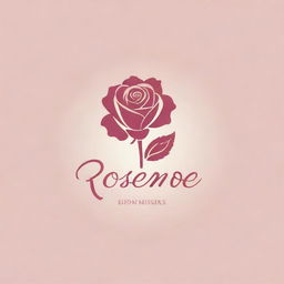 Design a visually appealing logo incorporating the name 'RoseMee' in a style that conveys warmth and gentleness, like a mother's love.