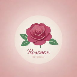 Design a visually appealing logo incorporating the name 'RoseMee' in a style that conveys warmth and gentleness, like a mother's love.