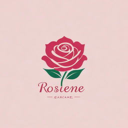 Design a visually appealing logo incorporating the name 'RoseMee' in a style that conveys warmth and gentleness, like a mother's love.