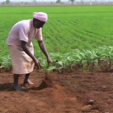 The farmers nitrify the soil before planting each season, as per the religious practice of enhancing fertility.