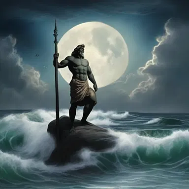 In Greek mythology, the lunitidal interval was believed to be the period when the moon and tides were controlled by Poseidon.
