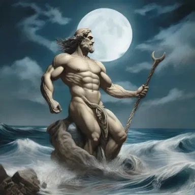 In Greek mythology, the lunitidal interval was believed to be the period when the moon and tides were controlled by Poseidon.