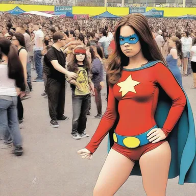Superhero Girl used her crowd control powers to maintain order during the annual Comic Con convention.