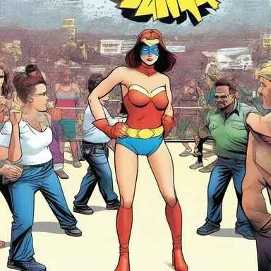 Superhero Girl used her crowd control powers to maintain order during the annual Comic Con convention.