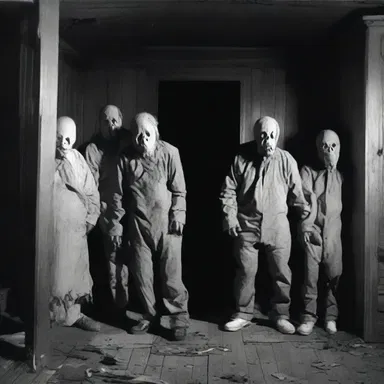 The haunted house was so terrifying that it required multiple actors for crowd control to prevent the visitors from panicking.
