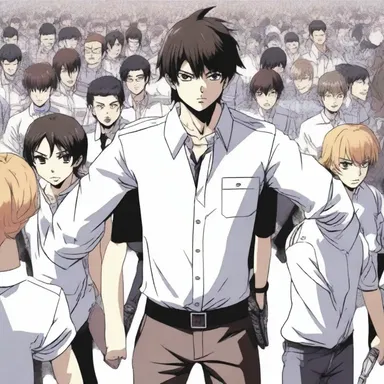 In the popular anime series, the protagonist's special ability is crowd control, allowing him to calm down large groups of people during chaotic situations.
