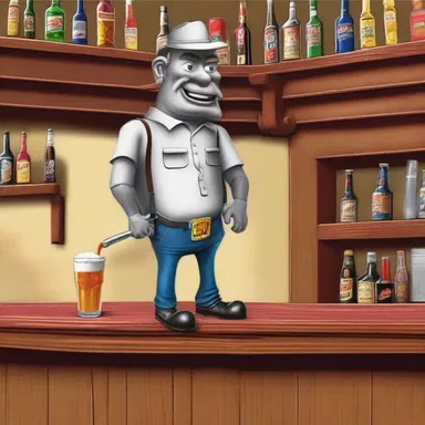 Why did the knucklehead bring a ladder to the bar? Because he heard the drinks were on the house!