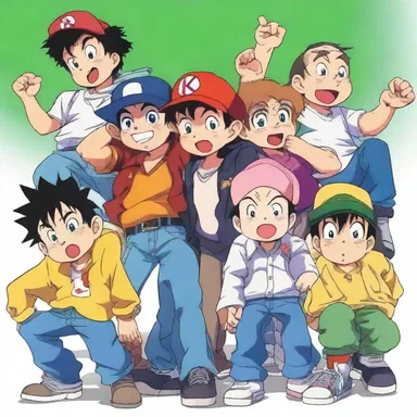 The anime series showcased a group of knuckleheads who embarked on hilarious misadventures together.