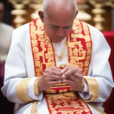 The priest showed great manual dexterity when he carefully arranged the intricate decorations for the religious ceremony.