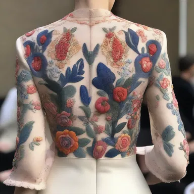 The fashion designer displayed her manual dexterity by skillfully sewing the delicate fabric and embellishing it with intricate details.