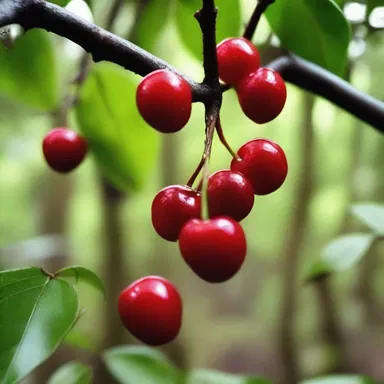 In a dark and eerie forest, a group of teenagers stumbled upon a cursed barbados cherry bush that turned them into bloodthirsty monsters.