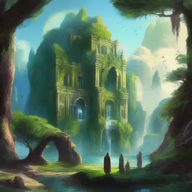 In the fantasy world, there exists a secret land inhabited by immortal beings.