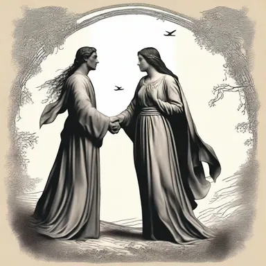 In the epic poem, the immortal embodied the power of love and guided the protagonist through their journey.