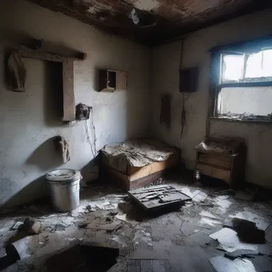 In the abandoned house, they stumbled upon a makeshift torture chamber filled with disturbing tools and devices.