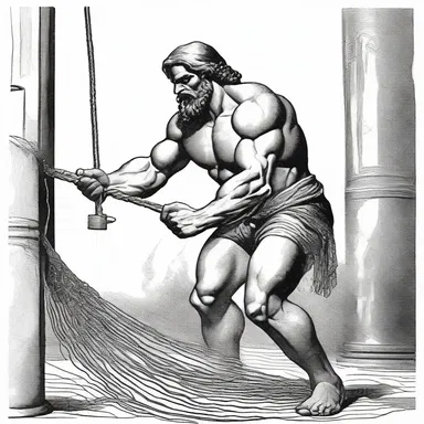 In ancient Greek mythology, Hephaestus, the god of blacksmiths, crafted a makeshift net to capture his unfaithful wife.