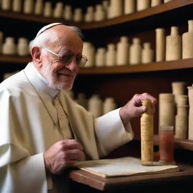 The chemist who worked in the chemistry department of the Vatican was responsible for analyzing ancient relics and deciphering their chemical compositions.