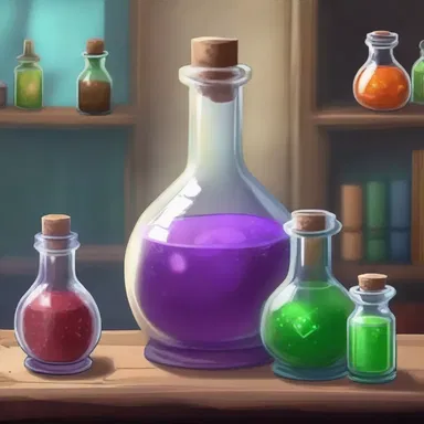 In the mystical land of Zyloria, the chemistry department of the ancient wizard academy developed potions and elixirs that could grant incredible powers to its users.