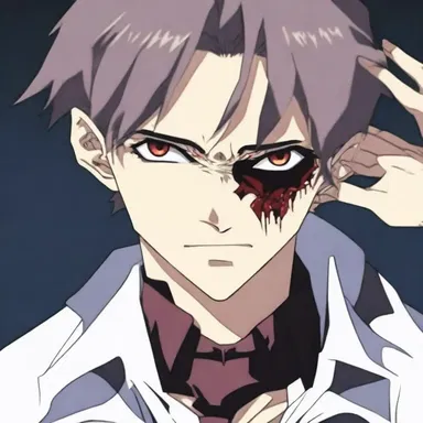 In the anime, the vampire character had an internal jugular vein visible on his neck.