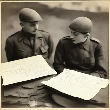 Despite being separated by war, the two lovers wrote letters to each other describing the horrors of trench warfare they faced.