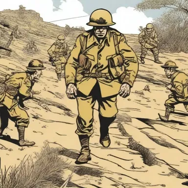 In the comic strip, the characters engaged in a humorous and exaggerated version of trench warfare, adding a comedic twist to the prolonged struggle.
