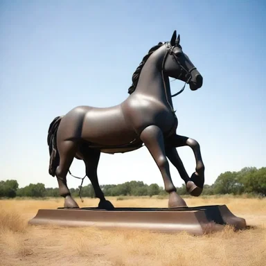 The iron horse is sometimes used as a symbol of progress in religious sermons.