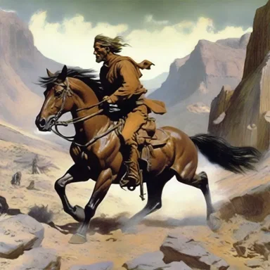 The novel depicted an epic journey on an iron horse through the rugged terrain.