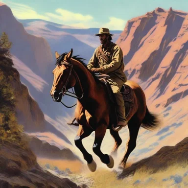 The novel depicted an epic journey on an iron horse through the rugged terrain.