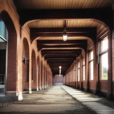 The haunted train station was rumored to be haunted by a vengeful iron horse spirit.
