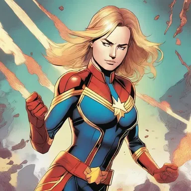 Captain Marvel gains her superhuman abilities through a biogenesis experiment gone wrong.