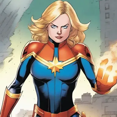 Captain Marvel gains her superhuman abilities through a biogenesis experiment gone wrong.