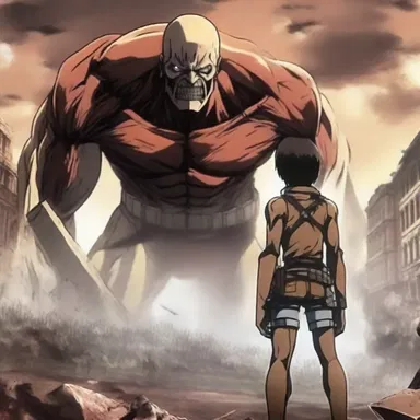 The protagonist of the anime series, 'Attack on Titan', discovers the truth about the biogenesis of the Titans and their connection to humanity.