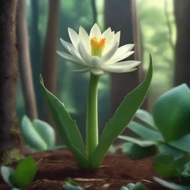In the movie, the protagonist discovers a rare night-blooming cereus plant hidden deep within the enchanted forest.